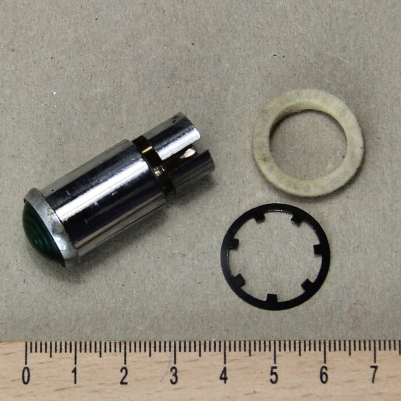 Artikelbild 1 des Artikels “Reservewarnlampe grün, gebr. mit Filzring und Sicherungsscheibe “