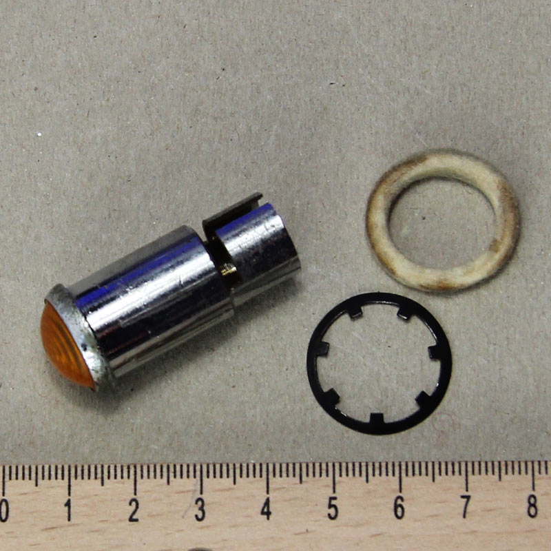 Artikelbild 1 des Artikels “Kühlwasserstandswarnlampe gelb, gebr. mit Filzring und Sicherungsscheibe “