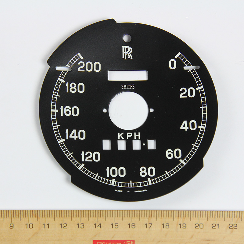 Artikelbild 1 des Artikels “Tacho Rolls-Royce, 200 KM/H (120 mph), Zifferblatt, Austausch “